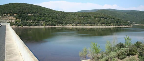 The Barrage des Olivettes, near Roujan