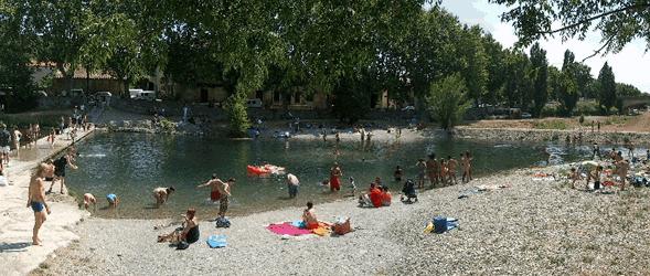The river Cesse at Bize-Minervois