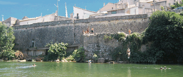 The river Orb at Cessenon
