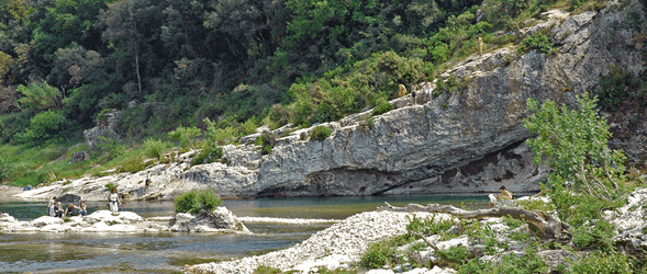 The river Gardon at Collias