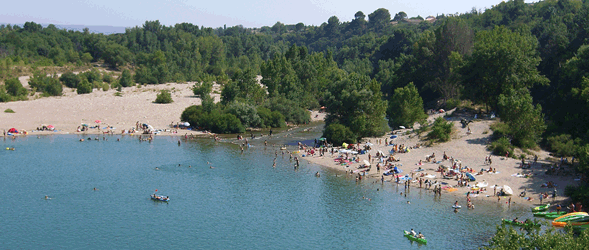 The river Hérault at the Pont du Diable