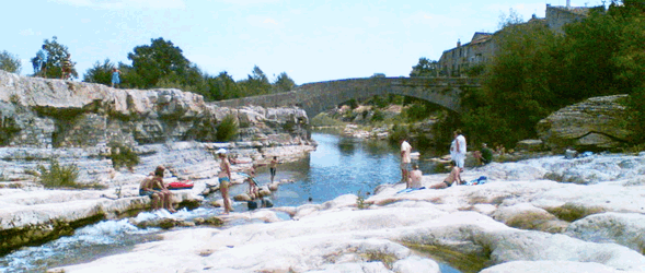 The river Orbier at Ribaute