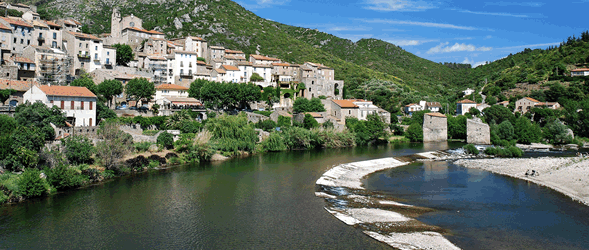 The river Orb at Roquebrun