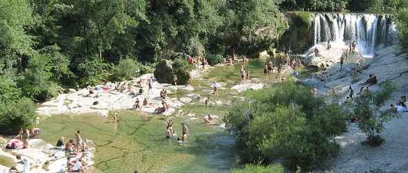 The river Vis at St-Laurent-le-Minier
