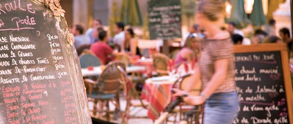 Cafe in Place St Anne, Montpellier