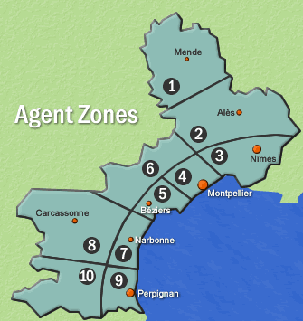Choose estate agent zones