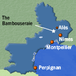 The Bambouseraie is just outside the town of Anduze