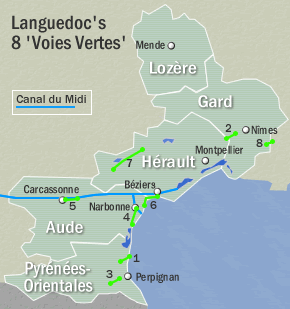 Languedoc's cycling Voies Vertes