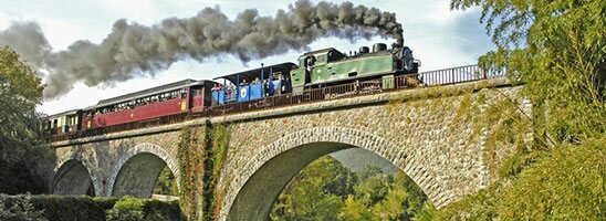 Steam trains, Languedoc, south France