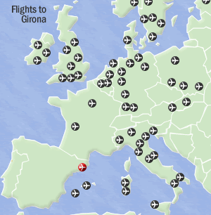 Flights to Girona